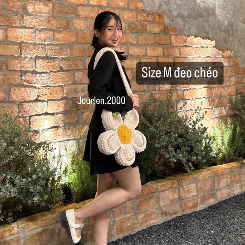 TÚI LEN BÔNG HOA HANDMADE, BLOOM FLOWER BAG