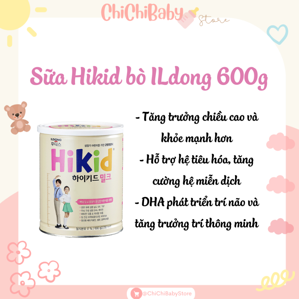 Sữa Hikid bò ILdong 600g