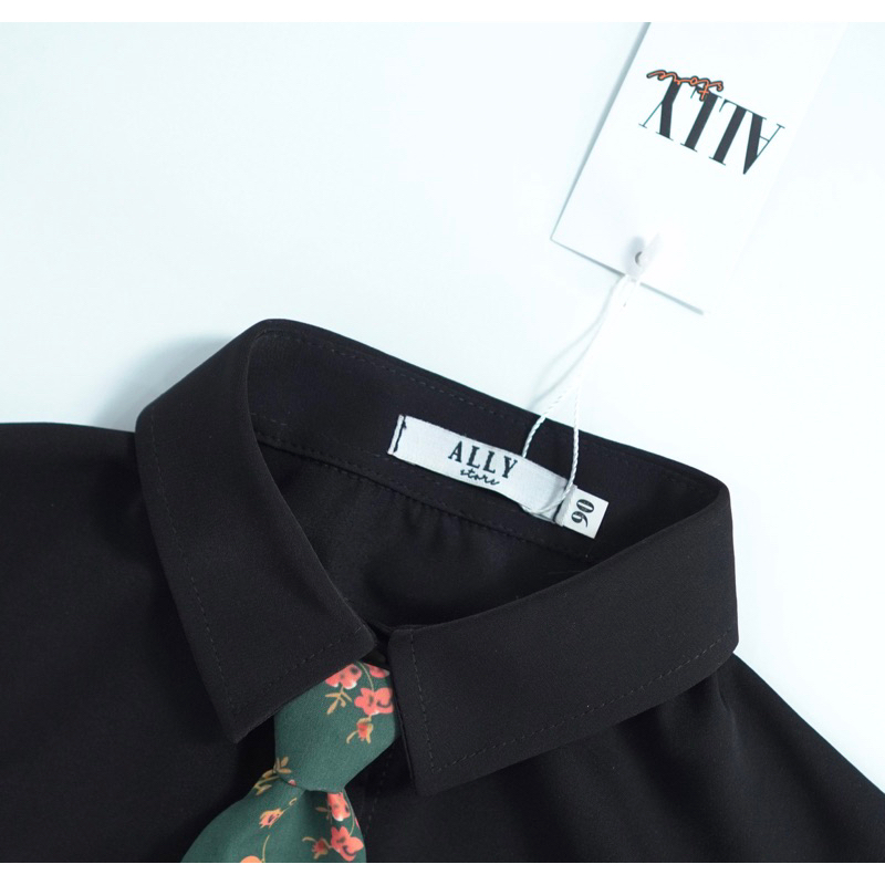 Bộ sơmi cà vạt hoa K480