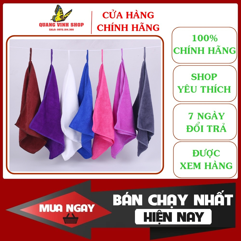 Khăn làm nail, khăn treo bếp 30*30cm
