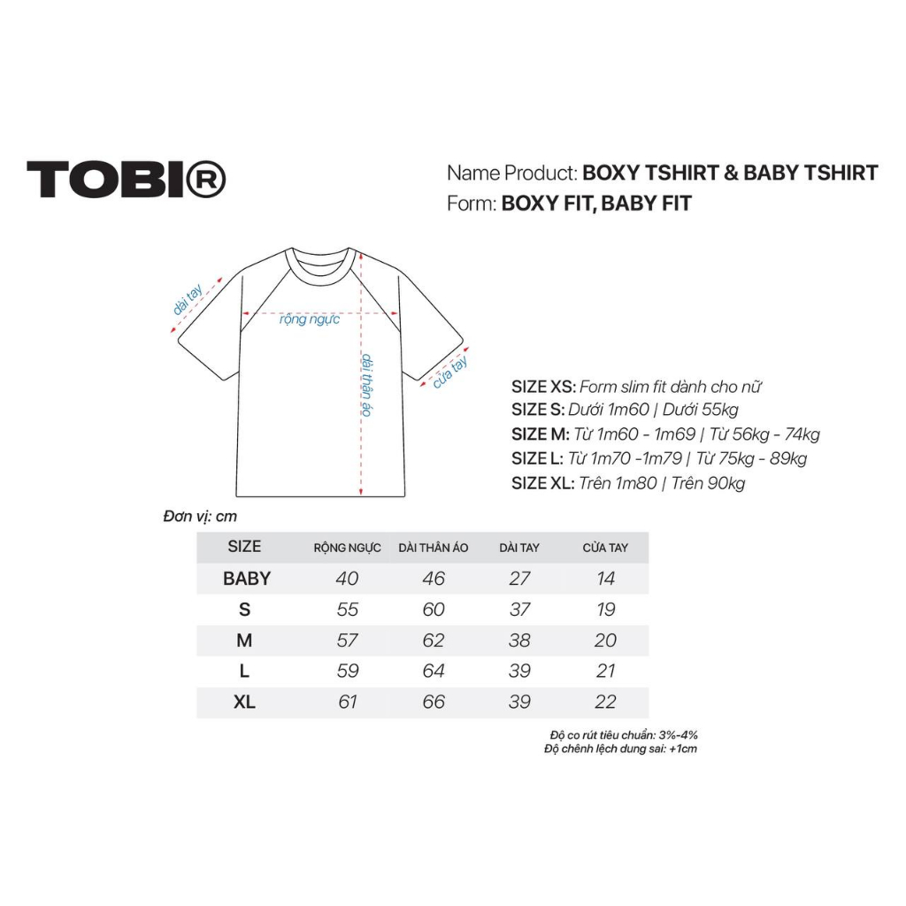 Áo Waffle Raglan Baby Tee TOBI