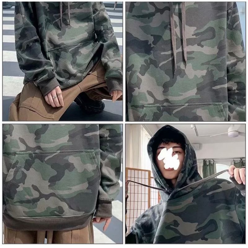 Áo hoodie phom rộng tay chun, chất liệu cotton nỉ dày mịn, phù hợp cho cả nam và nữ. Màu xanh nhạt của áo hoodie tạo nên