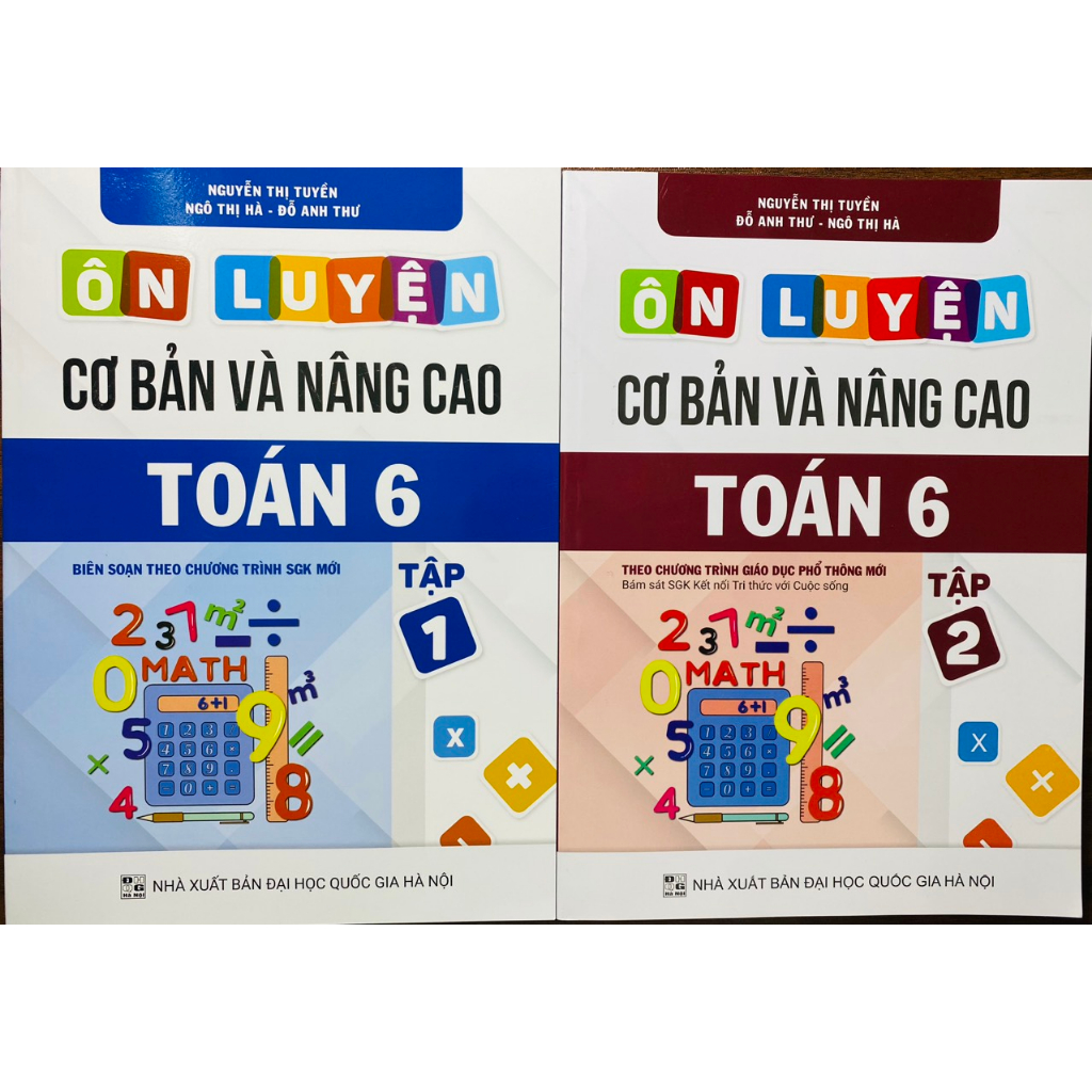 Sách - Ôn luyện cơ bản và nâng cao Toán 6 (tập 1+2)