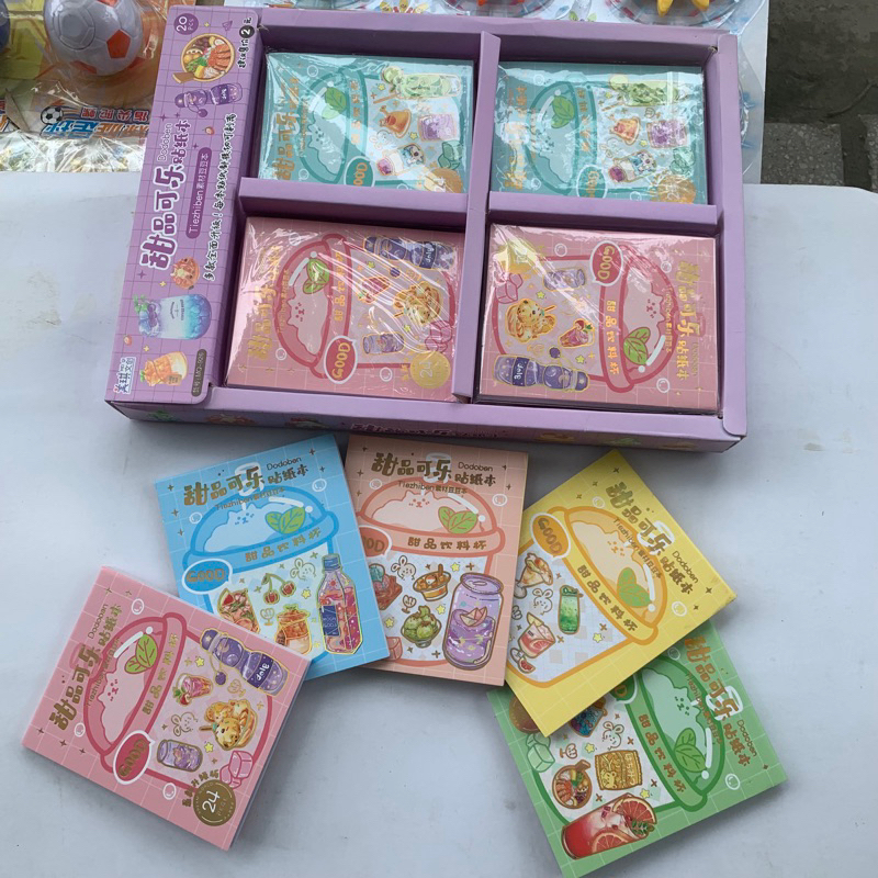 Sổ sticker 24 trang chủ đề ăn uống cực hot cho mùa hè