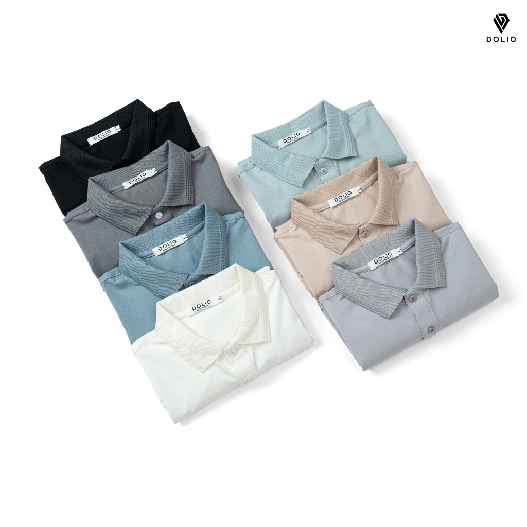 Áo Thun Polo Nam DOLIO Basic Cổ Bẻ, Vải Cotton Cao Cấp Chuẩn Form, Sang Trọng