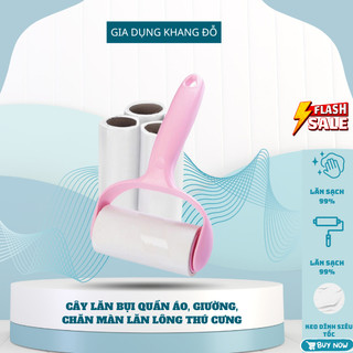 Cây lăn bụi làm sạch đa năng (lông động vật,sợi chỉ,tóc,sạn cát) kèm 2 lõi thay thế
