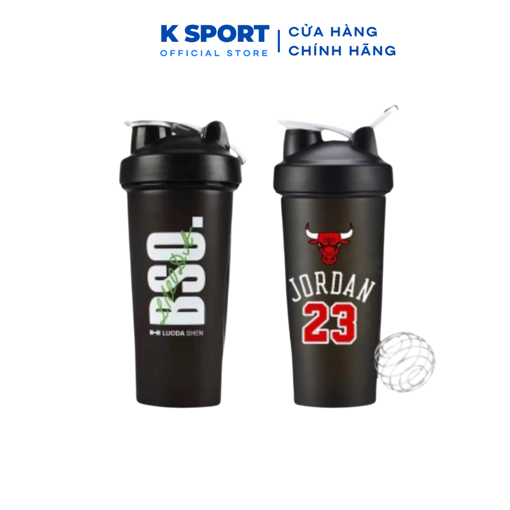 Bình Nước Tập Gym, Thể Thao Có Con Lắc Lò Xò Tiện Lợi 750ml