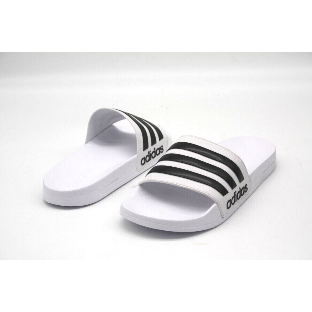 Chính Hãng Dép quai ngang Adidas Shower Trắng v Đen không thấm nước