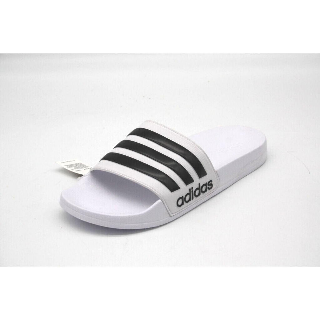 Chính Hãng Dép quai ngang Adidas Shower Trắng v Đen không thấm nước