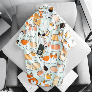 Áo sơmi nam hoa lá cành chất vải cotton lụa siêu mềm siêu đẹp , màu đẹp thấm hút tốt ❤️ SMEH8