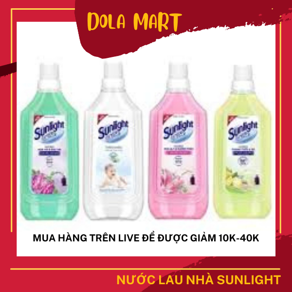 Nước lau nhà sunlight các màu, nước lau sàn