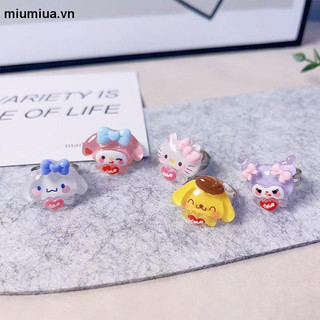 Sét 2 nhẫn cặp Kuromi cho cặp đôi