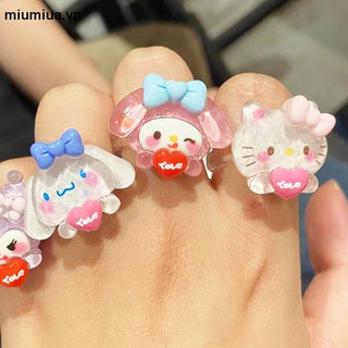 Sét 2 nhẫn cặp Kuromi cho cặp đôi