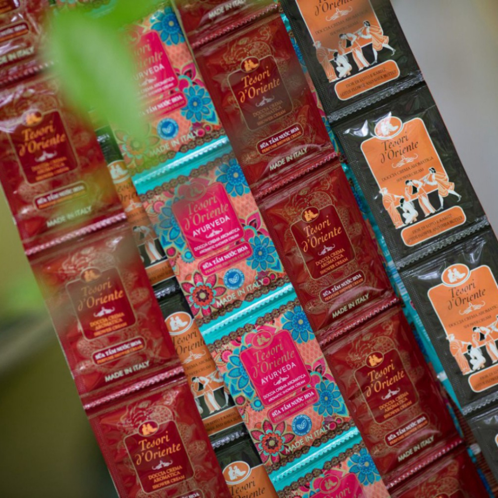 Sữa tắm nước hoa Tesori D'Oriente - Sữa tắm xích gói Tesori D'Oriente Italia