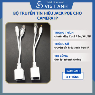 Bộ truyền tín hiệu Jack POE cho camera IP