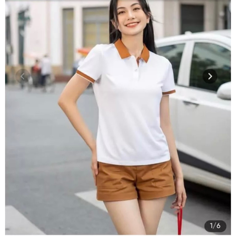 Áo polo phối cổ Nam nữ chất liệu cotton thoáng mây mềm mịn thấm hút mồ hôi chống tia UV kháng khuẩn tuyệt đối