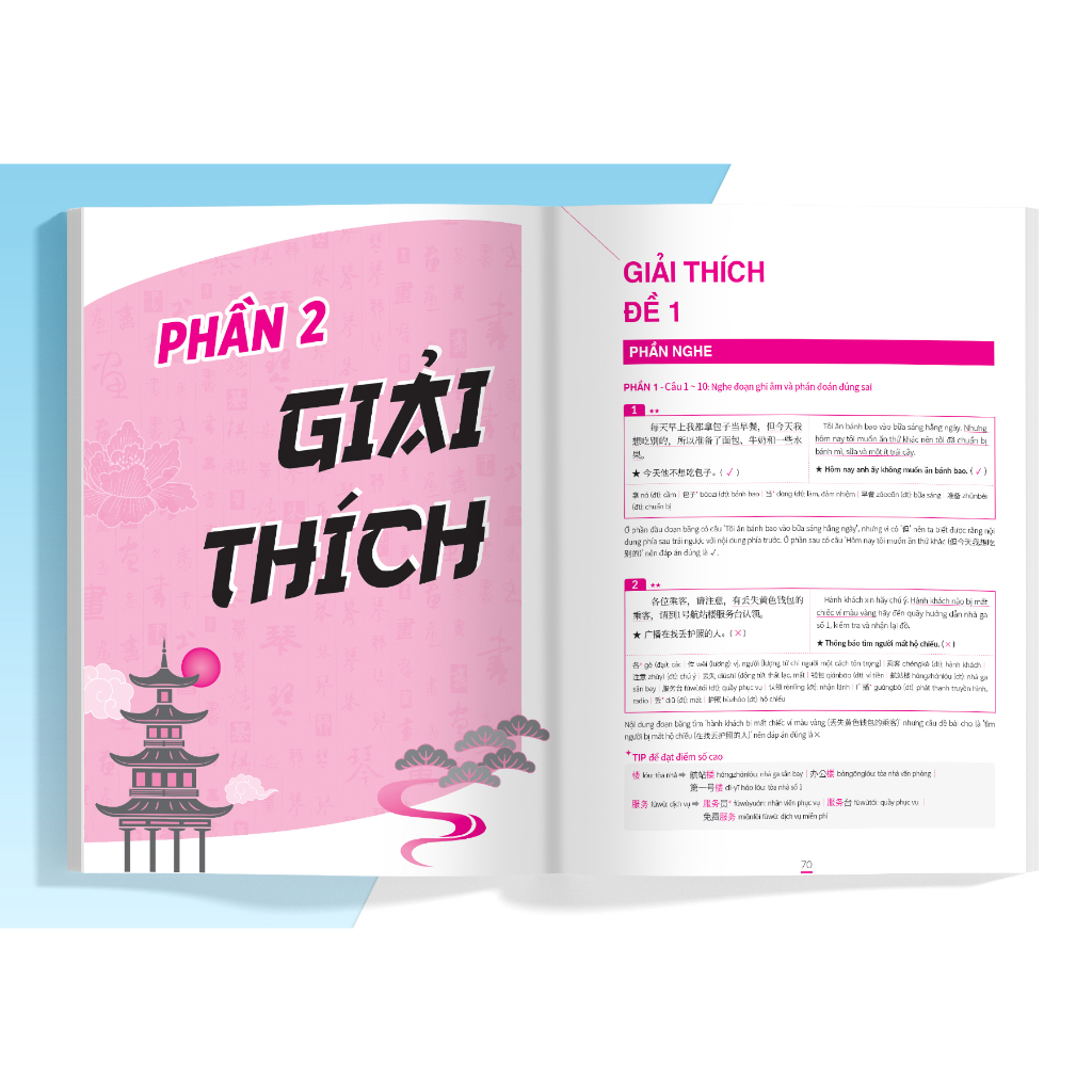 Sách Chinh phục đề thi HSK 4 (Kèm giải thích ngữ pháp chi tiết)  - MGB