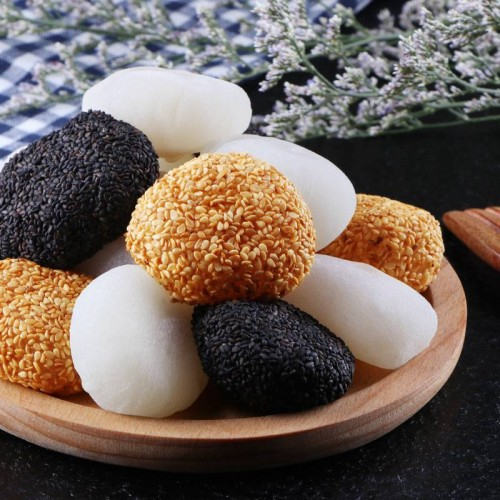 Thùng Bánh mochi đài loan mix 4 vị hai cô gái Thùng 500g