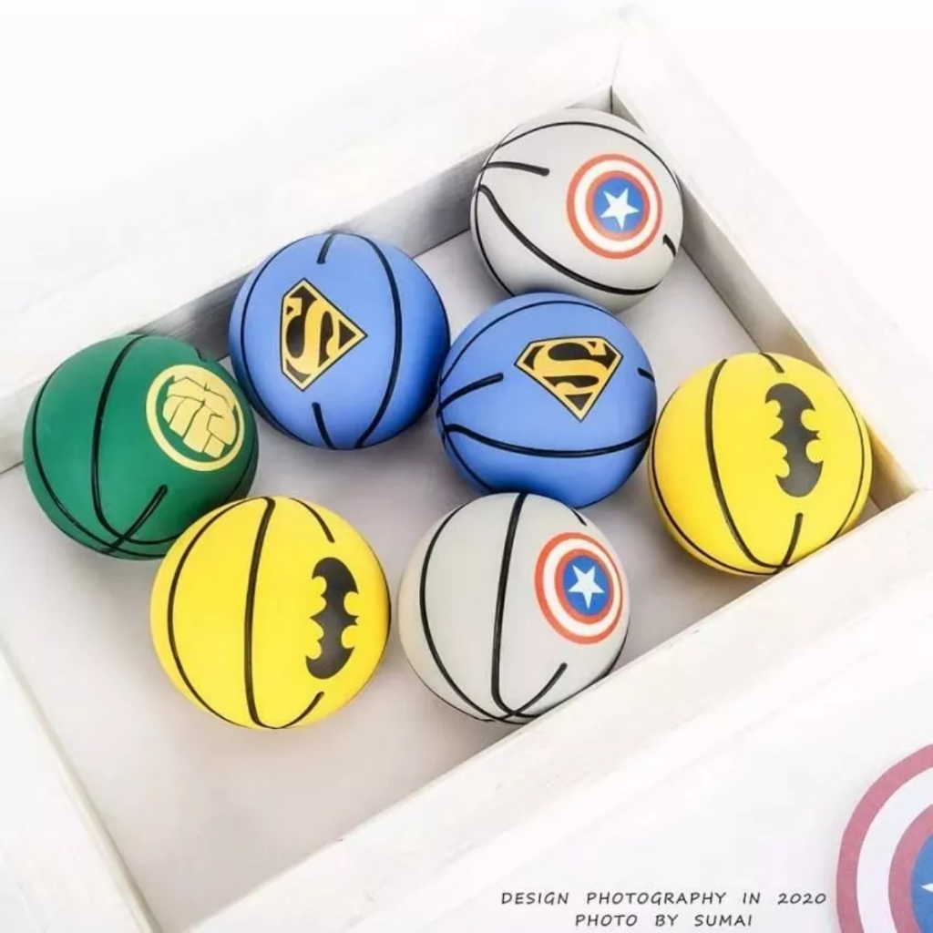 Quả bóng rổ đàn hồi mini hình siêu anh hùng - 9000000102