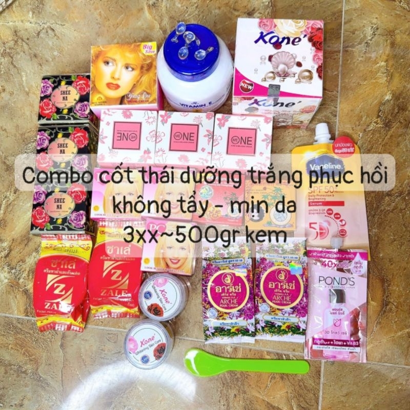 Combo cốt Thái dưỡng trắng phục hồi không tẩy