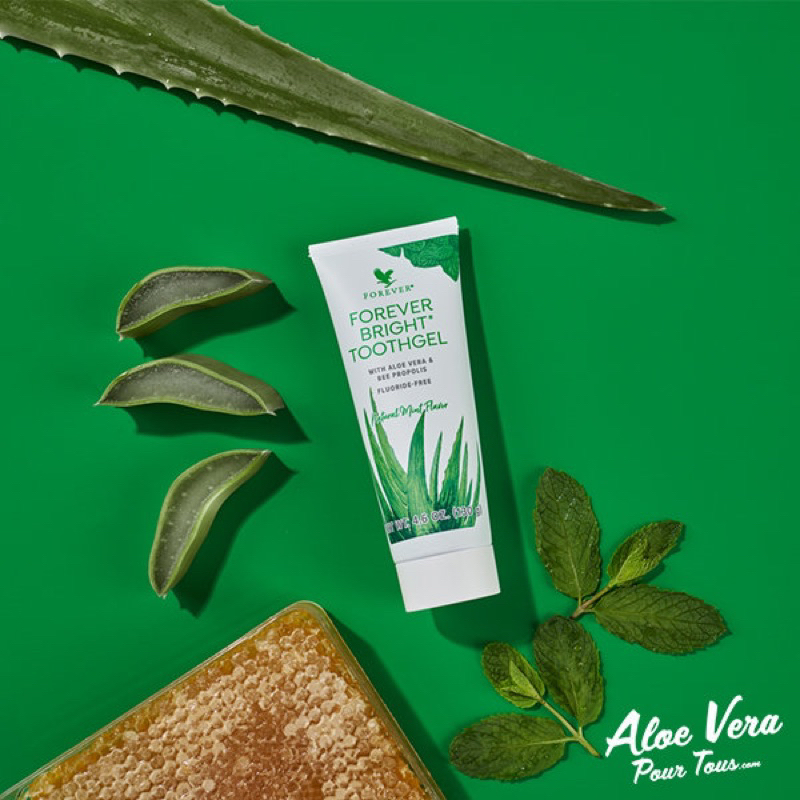 Kem đánh răng Lô Hội FOREVER BRIGHT Mỹ không có florua trắng răng và không bào mòn men răng 130g Linh Giang chínhhãng