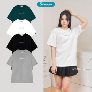 Áo phông local brand unisex Sacenva Premium 100% cotton Basic Form rộng AT01