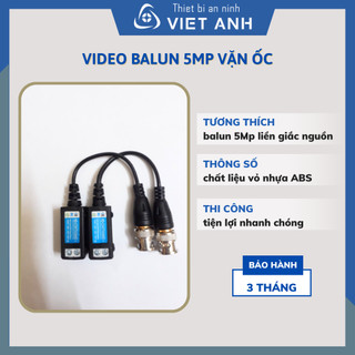 Video balun 5Mp vặn ốc