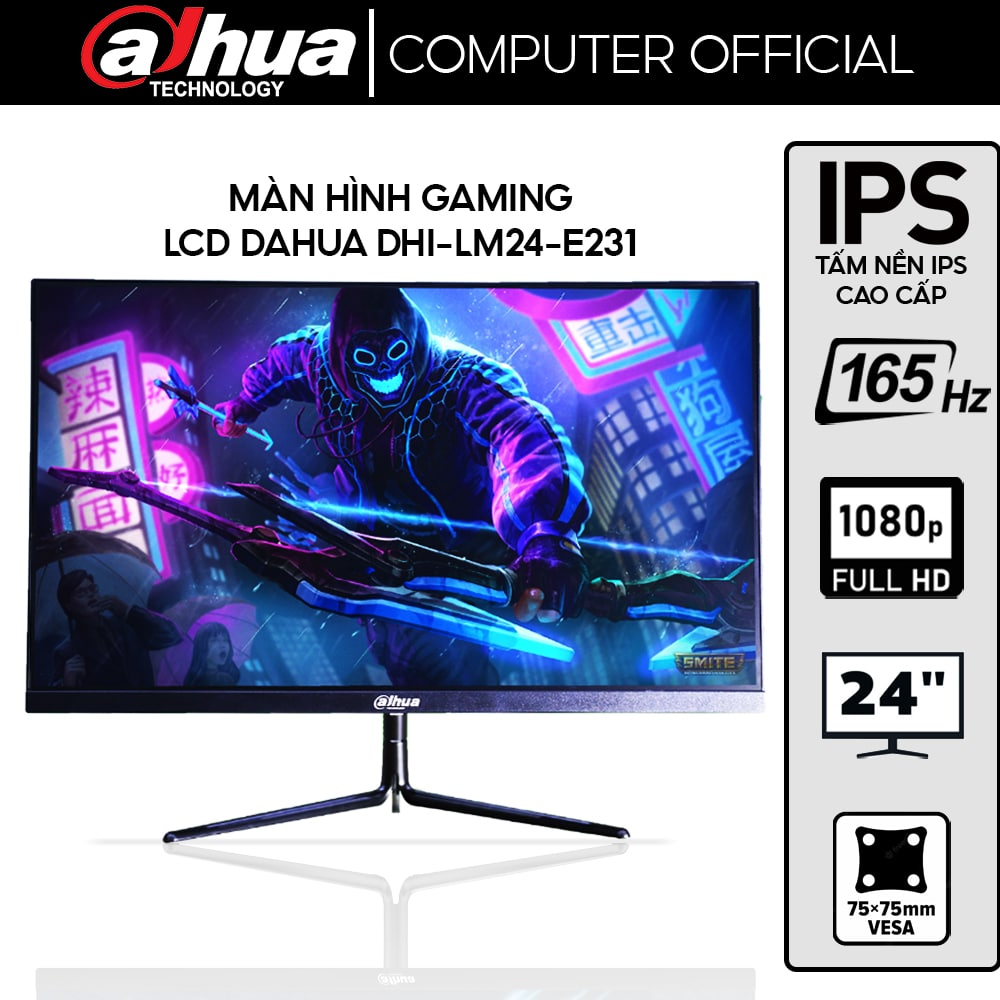 Màn hình gaming LCD Dahua DHI-LM24-E231 24" FHD IPS 1ms 165Hz - Hàng chính hãng