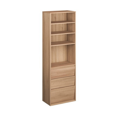 ELIK, Tủ trưng bày STO_167, 60x35x185cm, tủ gỗ Scandi Home