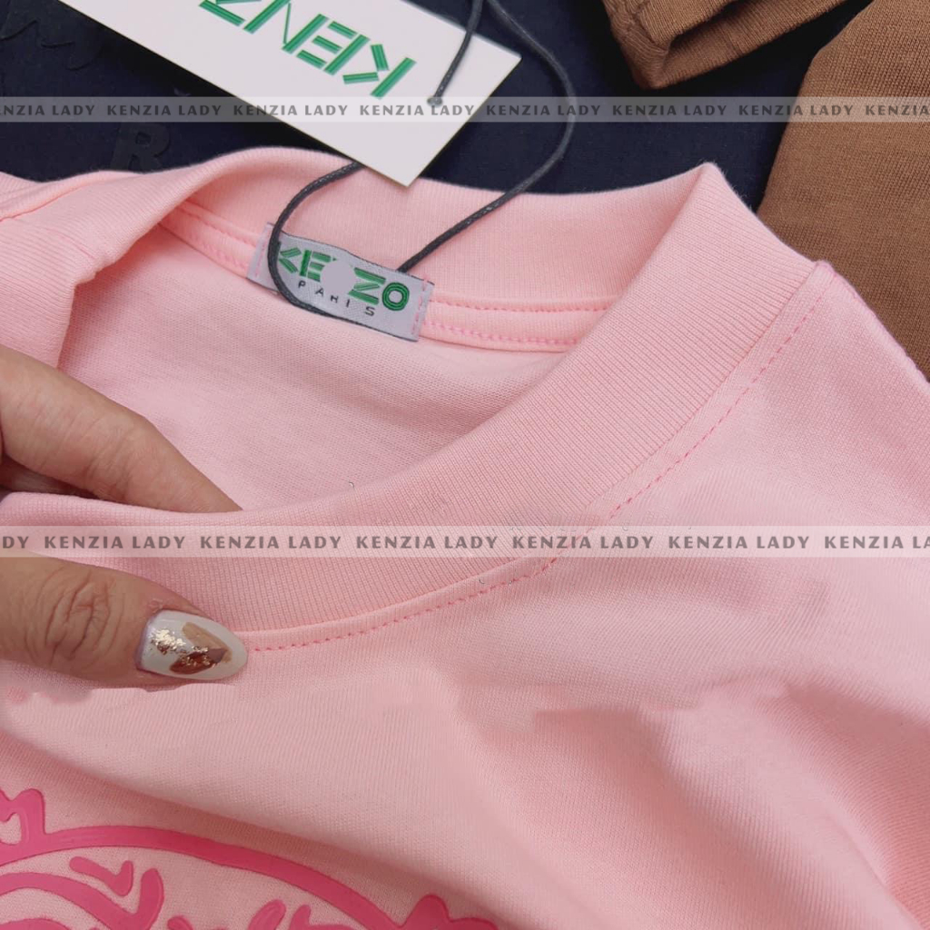 Áo Thun Nữ siêu cấp Form chuẩn Kenzia Lady- Áo Phông Cổ Tròn Tay Ngắn  Basic Cotton 100%  - KA5022