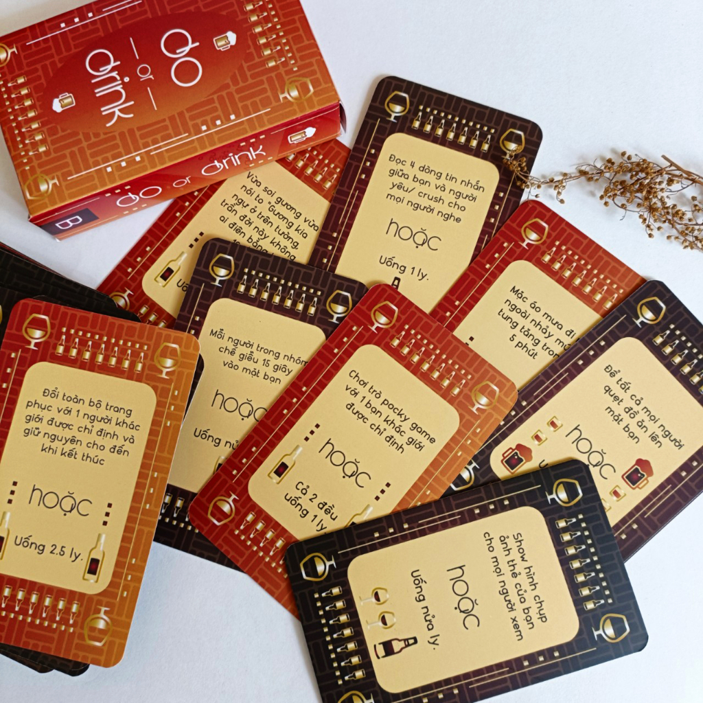 THE KAS - Bộ Bài DO OR DRINK - Thẻ Bài BoardGame 50 lá Thú Vị