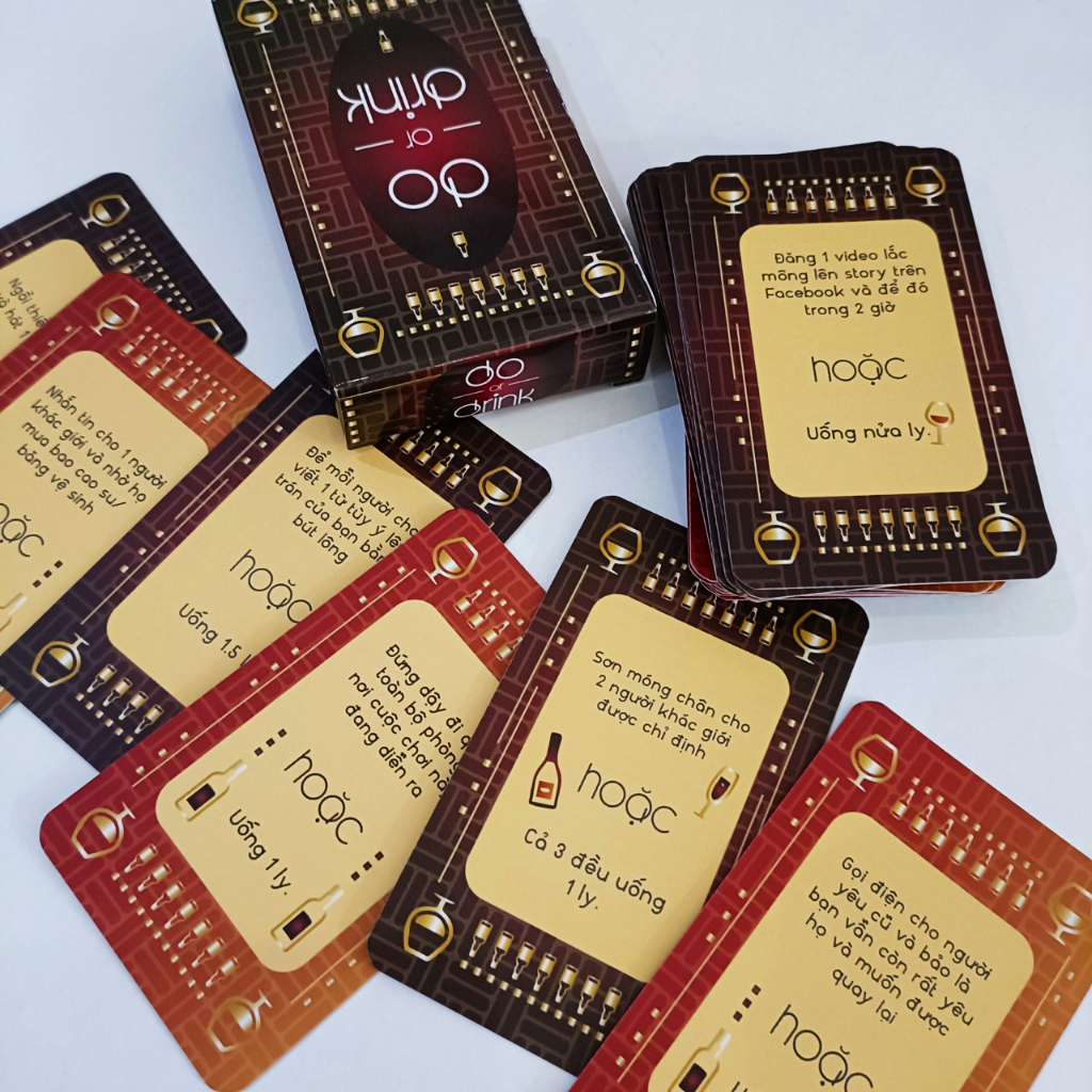 THE KAS - Bộ Bài DO OR DRINK - Thẻ Bài BoardGame 50 lá Thú Vị