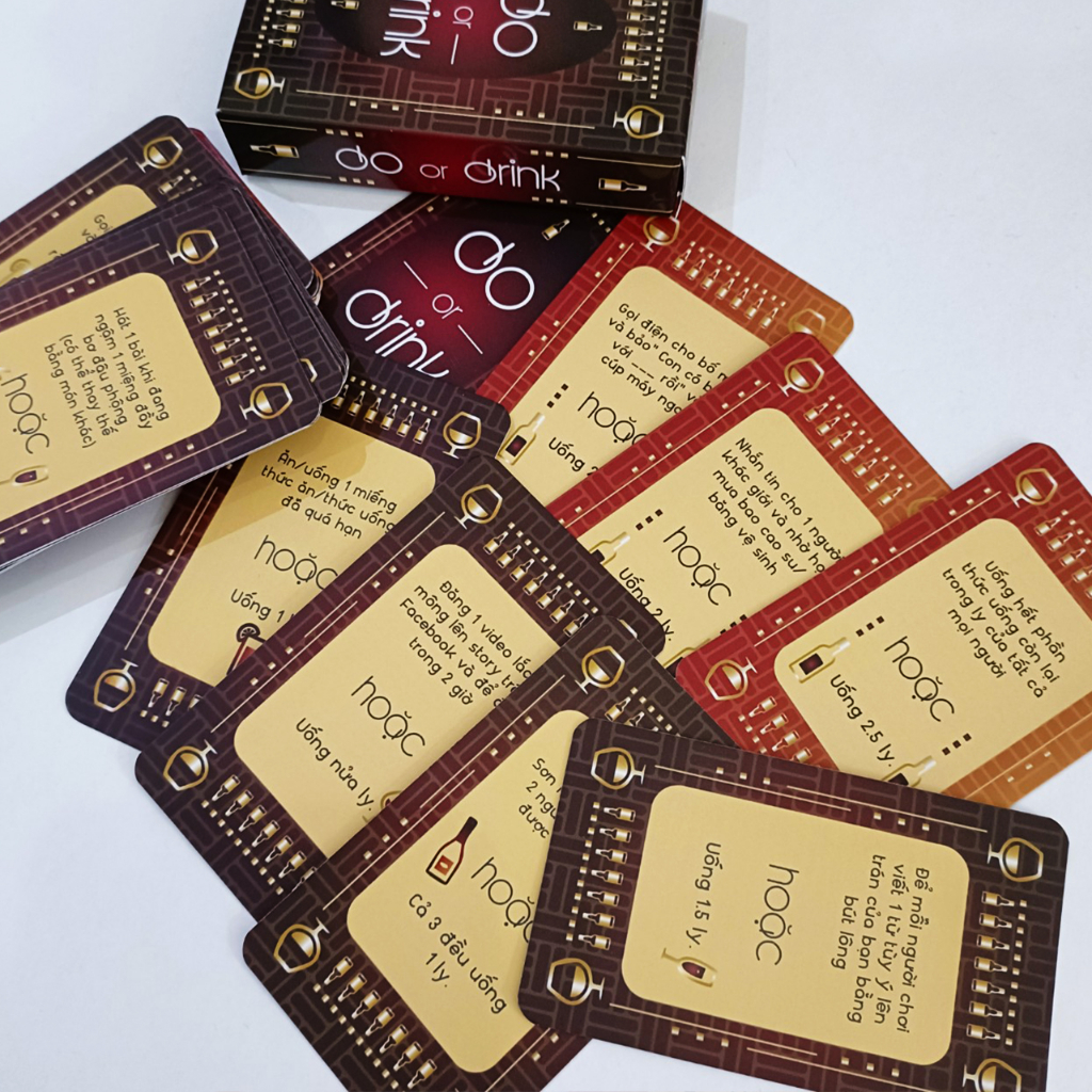 THE KAS - Bộ Bài DO OR DRINK - Thẻ Bài BoardGame 50 lá Thú Vị