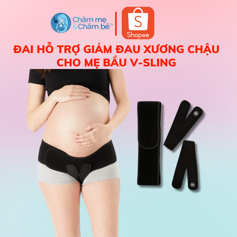 Đai Hỗ Trợ Giảm Đau Xương Chậu, Nâng Đỡ Bụng Cho Mẹ Bầu V-Sling - Chính hãng Belly Bandit, Mỹ