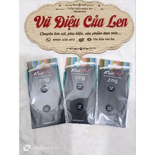Kim đan vòng ngắn Knitpro Zing 25cm