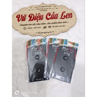 Kim đan vòng ngắn Knitpro Zing 25cm