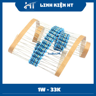 Điện trở 1w 33k 1% chân đồng túi 10 con - linh kiện ht