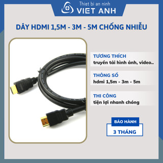 Dây HDMI 1M5, 3M, 5M loại tròn xịn đẹp
