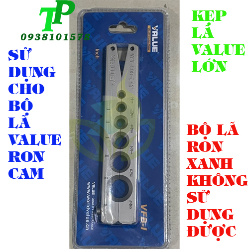 Kẹp Lã Ống Đồng Value VFB-I, Kẹp Loe Ông Đồng Value Loại Lớn Chỉ Xài Được Lã Ron Cam