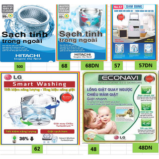 Tem dán máy giặt hitachi & lg & sharp & samsung - miếng dán máy giặt hitachi & lg & sharp & samsung