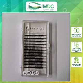 Lông mi trụ katun mdc lashes trụ katun 0.07 cong c ,cc, d_keo nối mi_dụng cụ nối mi mi fan sẵn 0.07