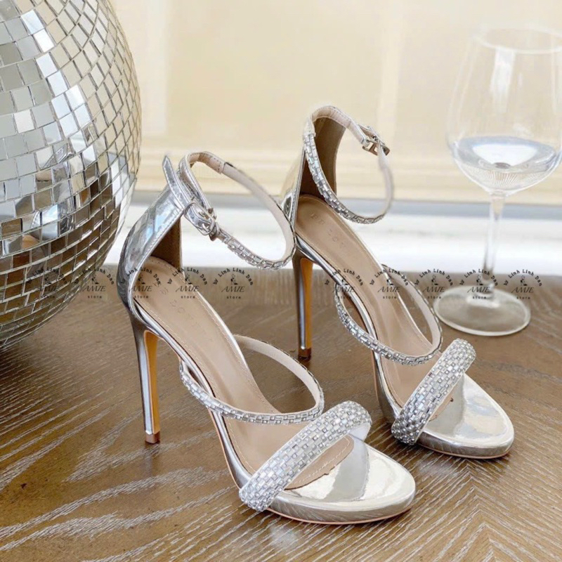 Giày Cao Gót Sandal Ba Quai Đá