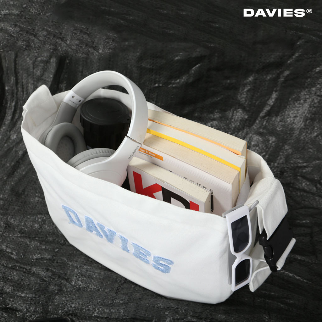 Túi đeo chéo nữ đẹp local brand nhiều màu Cotton Shoulder Bag local brand Davies | D-B38