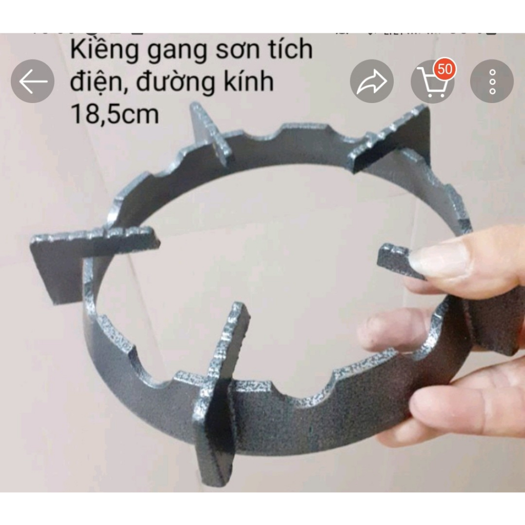COMBO Kiềng chắn gió [ GANG ĐÚC NGUYÊN KHỐI ] + Khay INOX dùng cho các loai bếp gas 5 chân [ PHỤ KIỆN THAY THẾ BẾP GA ]