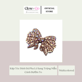 Kẹp Tóc Đính Đá Pha Lê Sang Trọng Mẫu Cánh Bướm To New Korean Simple Headwear Butterfly Rhinestone Hair Clips Barrettes