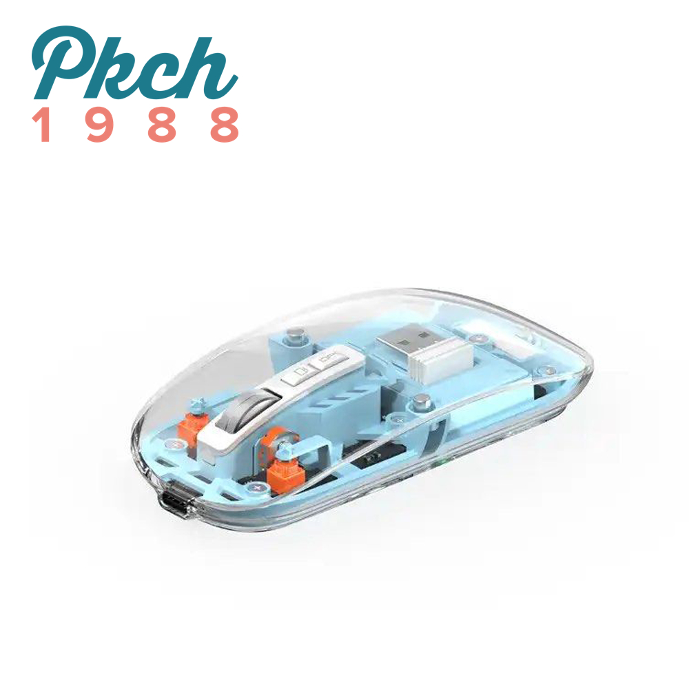 Chuột WIRELESS nam châm TRONG SUỐT pin sạc 400mAh nhiều chế độ DPI WiWU WM105