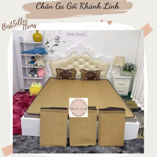 Chiếu mây điều hòa cao cấp hàng VNXK, chiếu điều hòa gấp gọn tiện lợi chất liệu sợi mây tổng hợp thoáng mát mềm mại