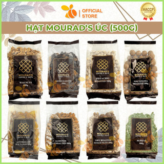 【tổng hợp】hạt mourad's úc túi 500g (hạnh nhân/ hạt dẻ/ macca/ óc chó/ bí xanh/ mix hạt/ nho vàng/ nho mix)