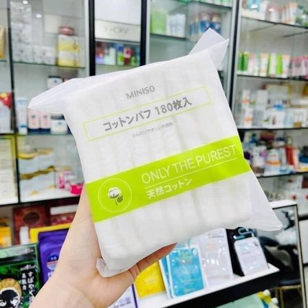 Bông tẩy trang Miniso 180 miếng