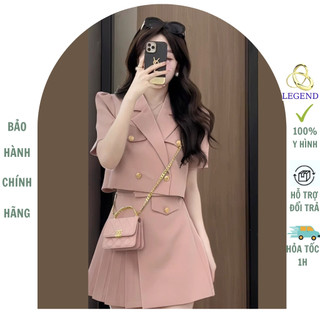 Set Vest mix áo và chân váy ngắn siêu xinh , set bộ vest nữ đi chơi đi tiệc phong cách sang chảnh siêu tôn dáng